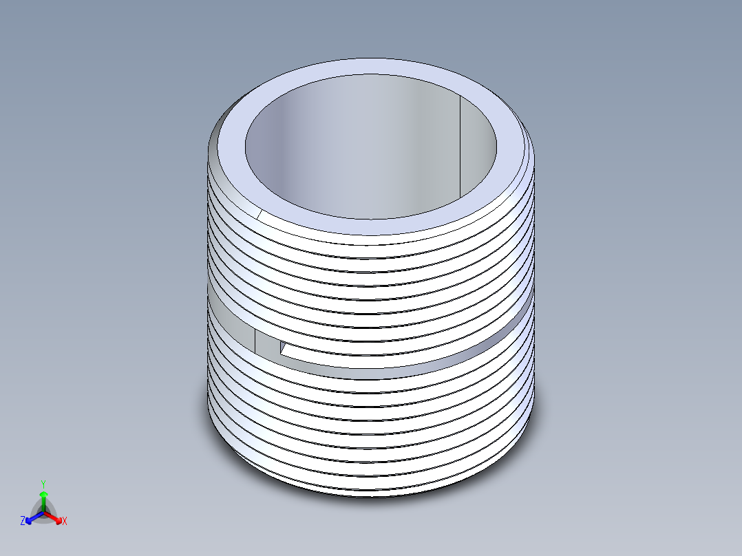 CPVC管件33-Sch80_Nipple_MPTxMPT_9861-170_1.25in x Close正等轴测图