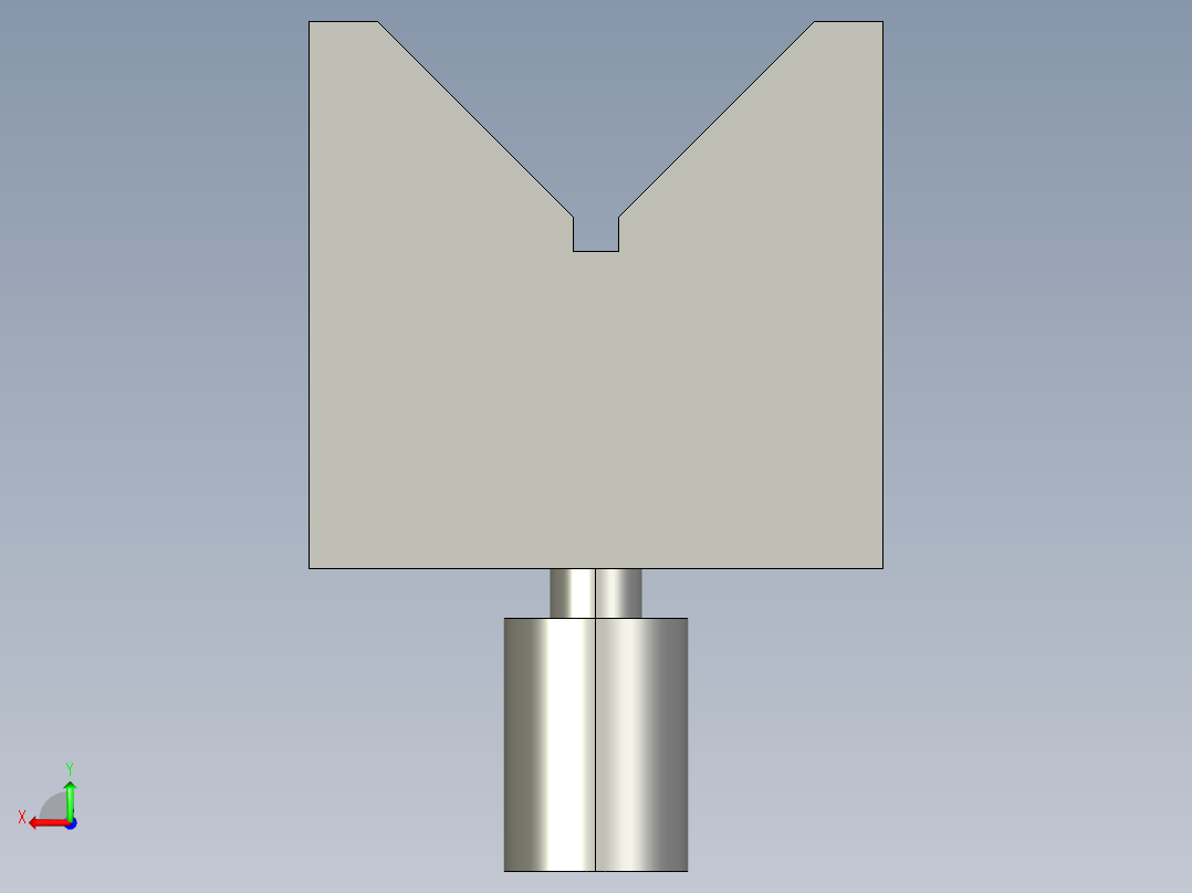 搖擺螺絲(D型)BJ736-D-3D多系列多零件图纸模型后视图