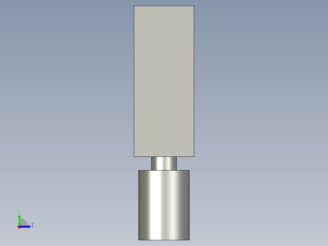 搖擺螺絲(D型)BJ736-D-3D多系列多零件图纸模型左视图