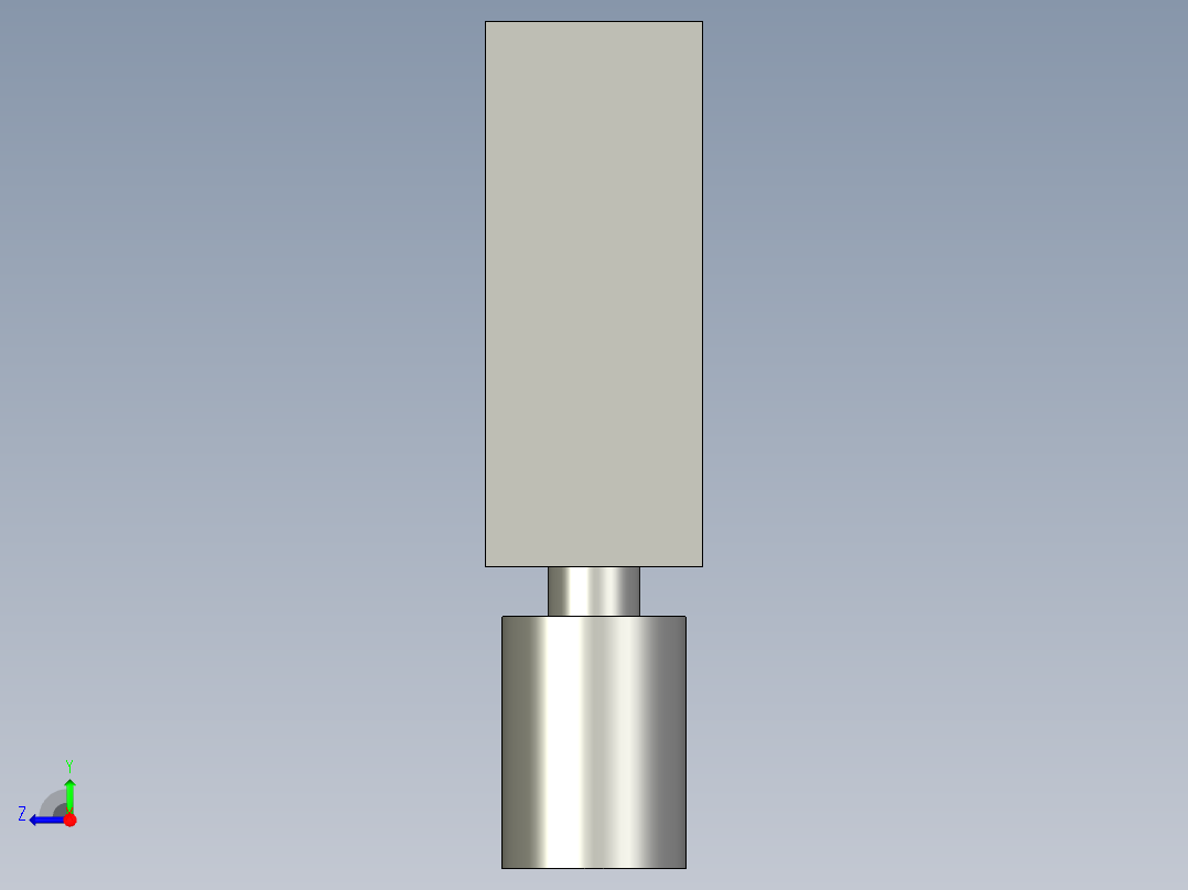 搖擺螺絲(D型)BJ736-D-3D多系列多零件图纸模型右视图