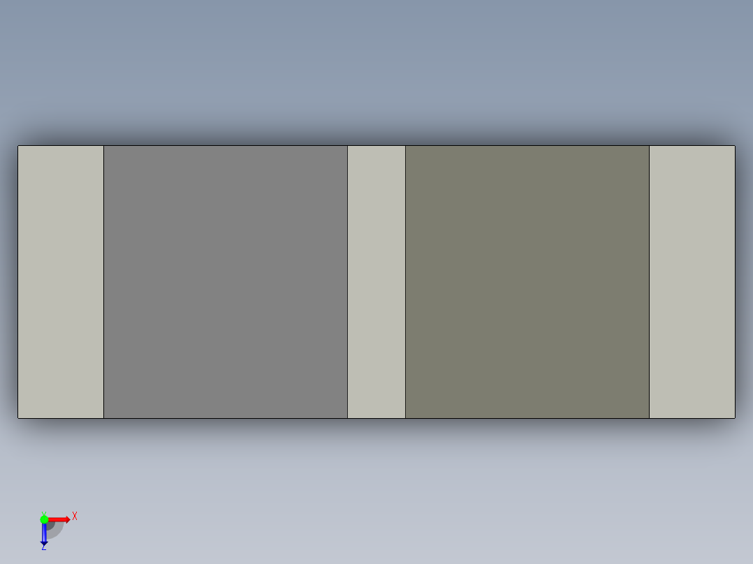搖擺螺絲(D型)BJ736-D-3D多系列多零件图纸模型俯视图