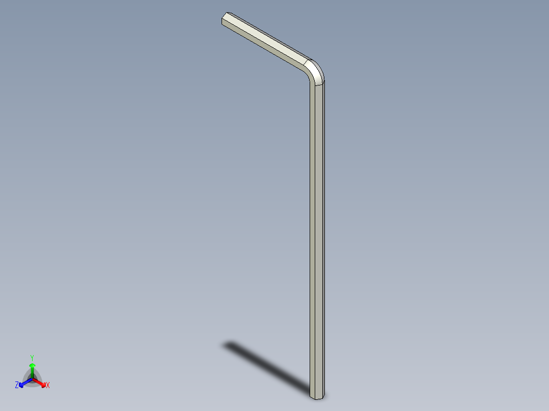 公制六角扳手MHSSK-3D多系列多零件图纸模型主视图