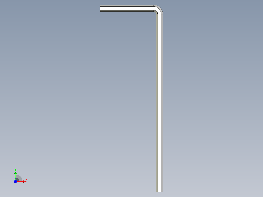 公制六角扳手MHSSK-3D多系列多零件图纸模型前视图