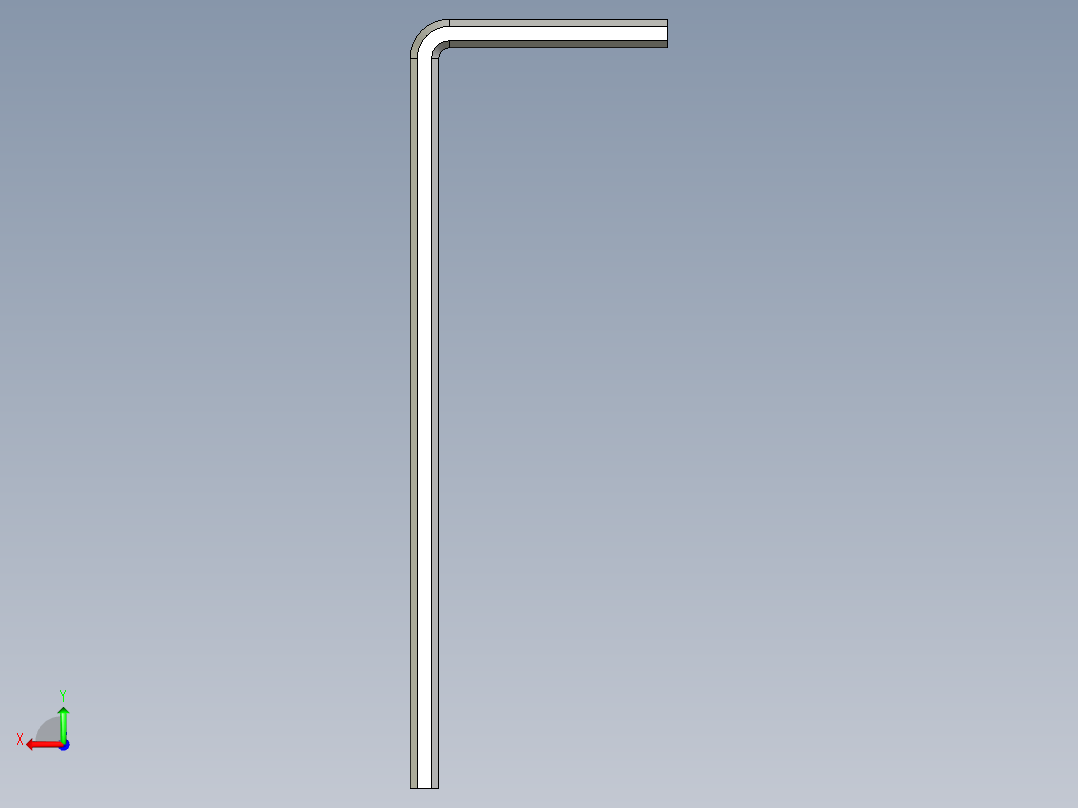公制六角扳手MHSSK-3D多系列多零件图纸模型后视图