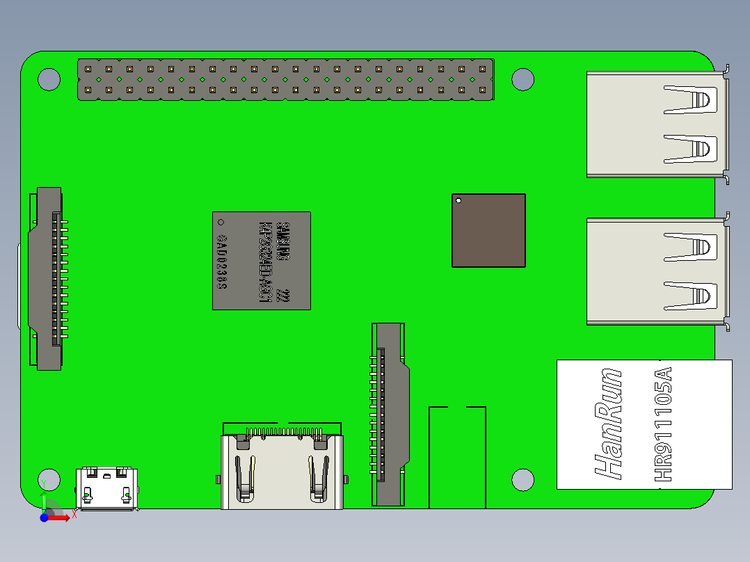 Grbl 控制器 5 或 6 轴，带 Raspberry、atmega2560 和 arduino前视图