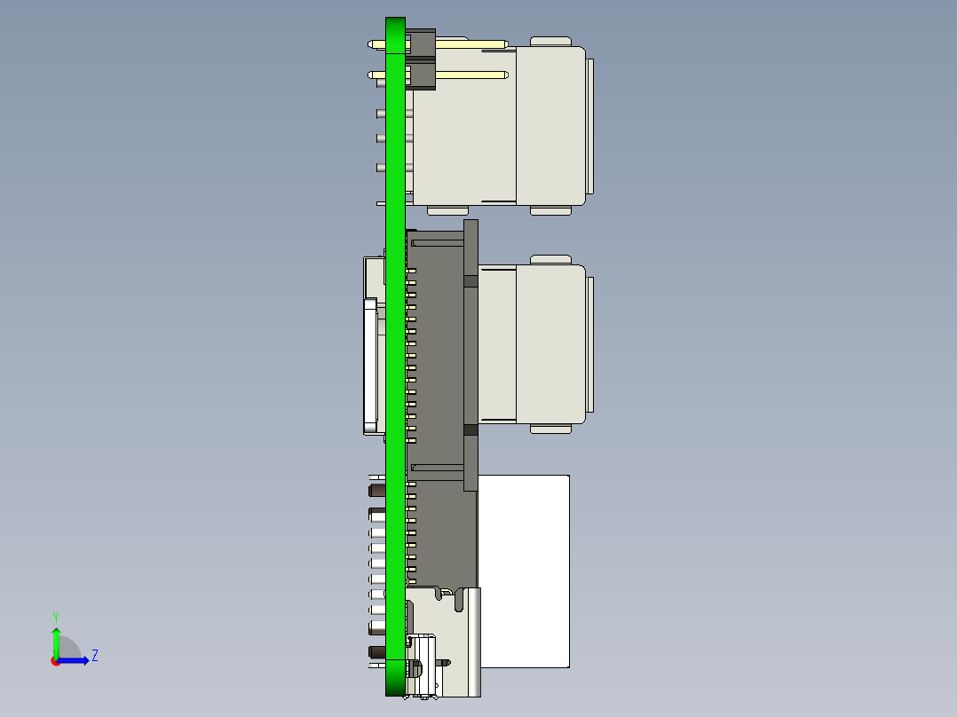 Grbl 控制器 5 或 6 轴，带 Raspberry、atmega2560 和 arduino左视图