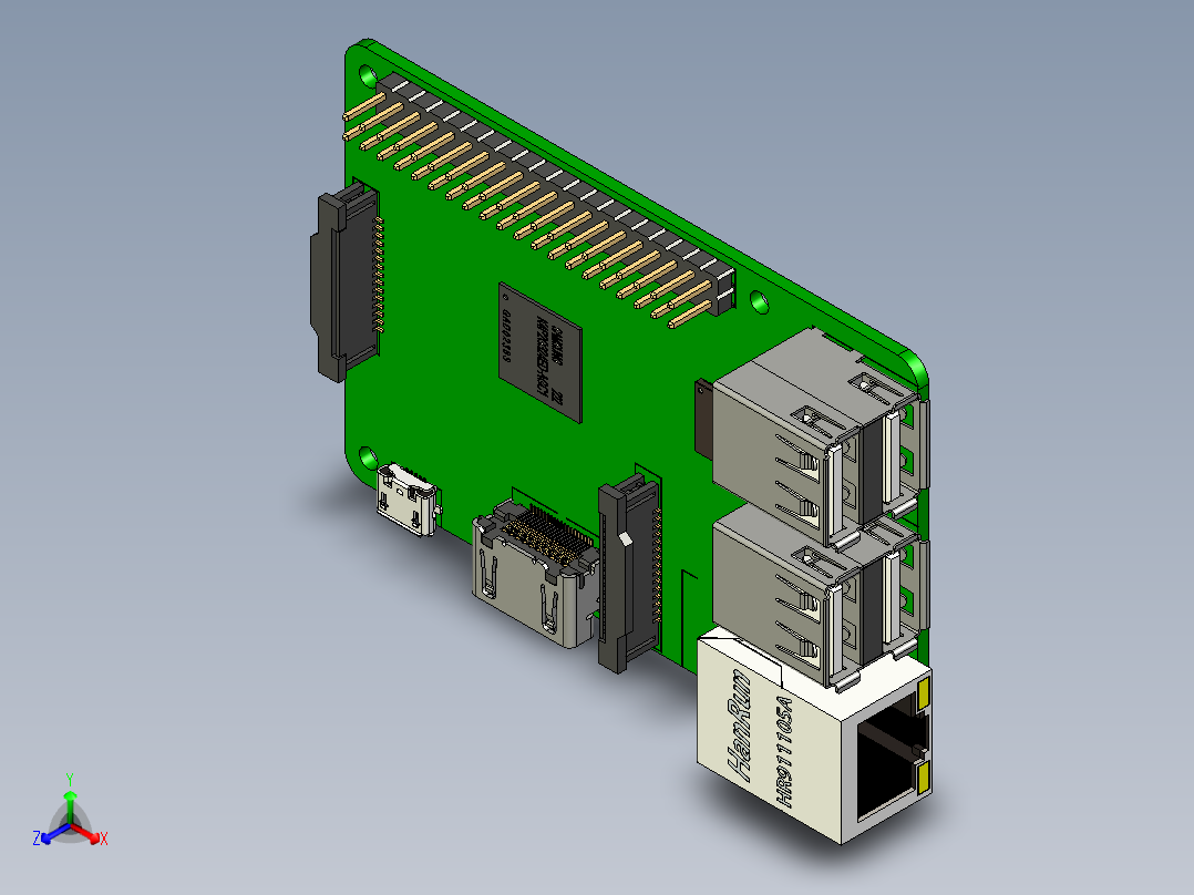 Grbl 控制器 5 或 6 轴，带 Raspberry、atmega2560 和 arduino正等轴测图