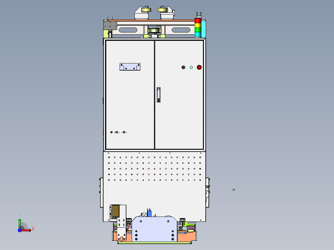 行走式堆垛机sw18可编辑前视图