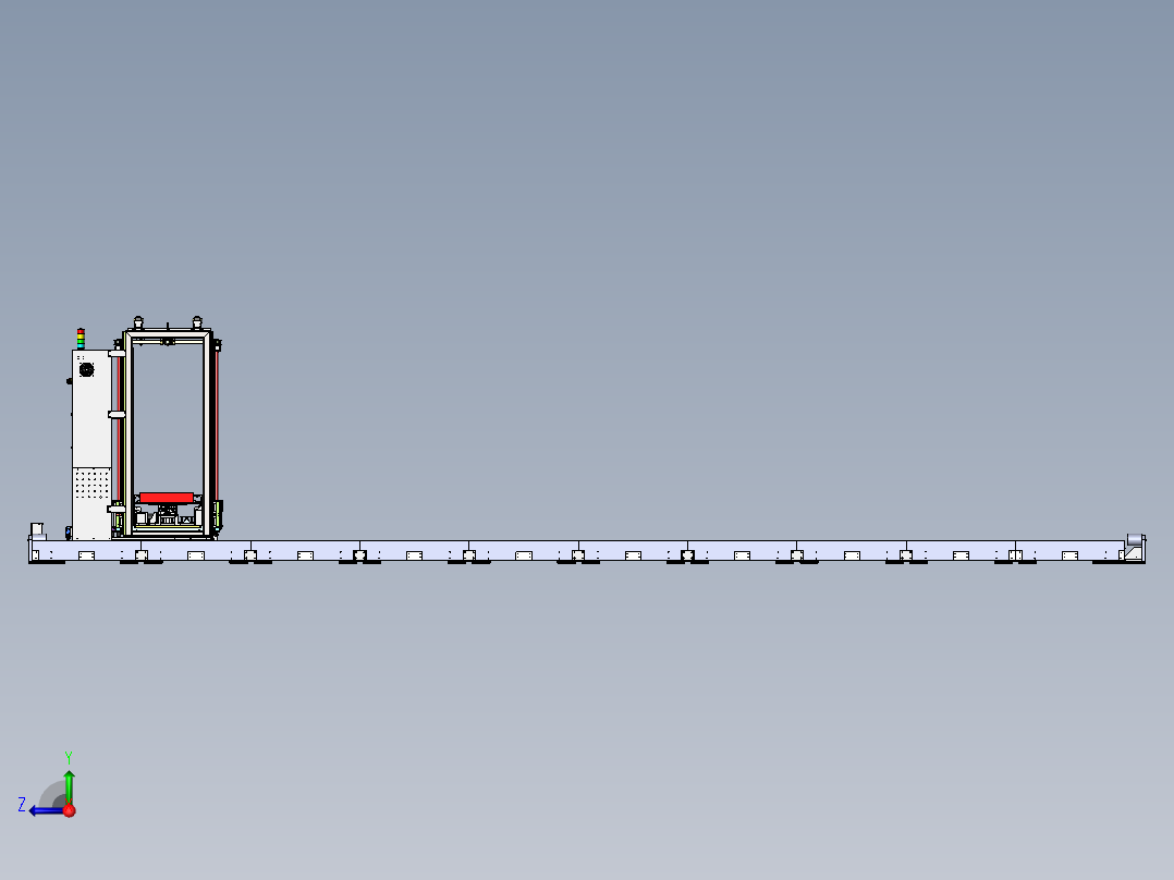 行走式堆垛机sw18可编辑右视图