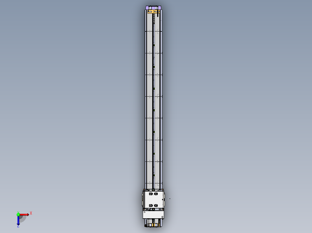 行走式堆垛机sw18可编辑俯视图