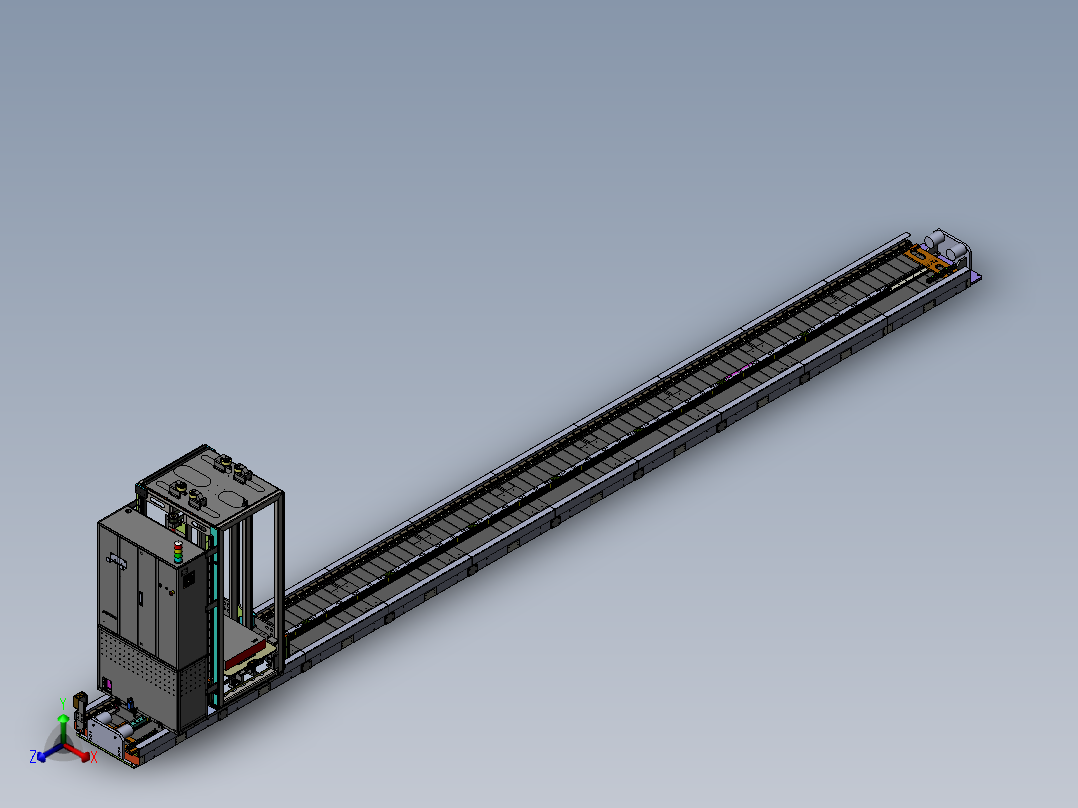 行走式堆垛机sw18可编辑正等轴测图