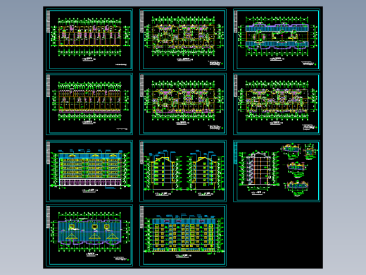 带阁楼住宅建筑施工图