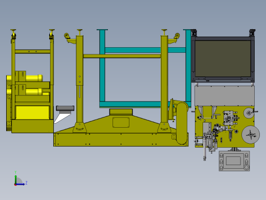 数据线标签加工生产线sw17左视缩略图