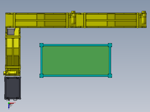 数据线标签加工生产线sw17俯视缩略图