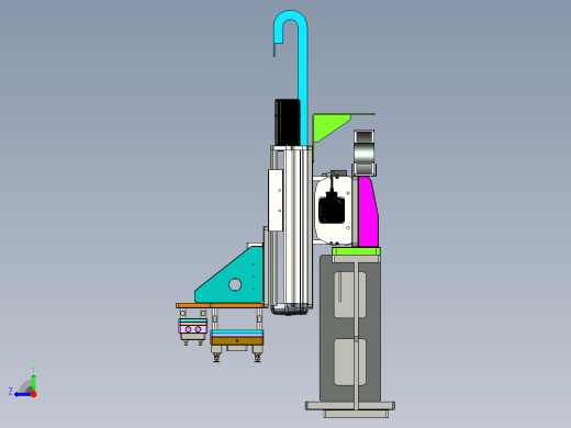 组装热熔机proe5.0.zip右视缩略图