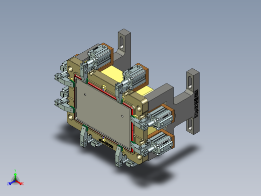 IPAD外壳精铣内腔治具模型