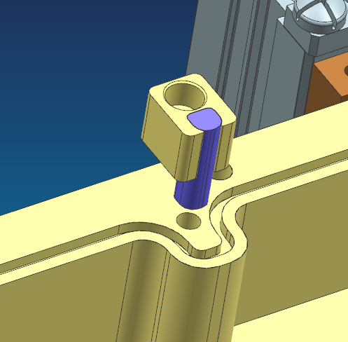 IPAD外壳精铣内腔治具模型