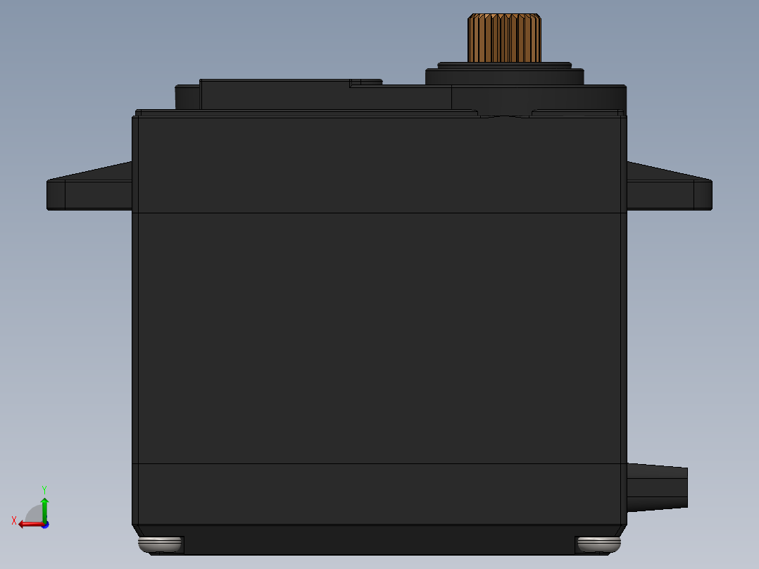 舵机智能小车后视图