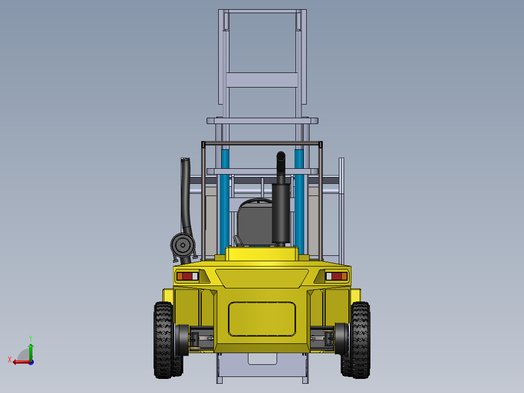 叉车、 叉车 SW(9)后视图