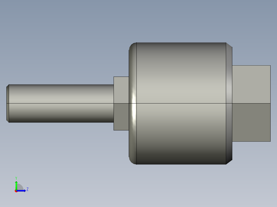 JA15-5-080浮动接头左视图