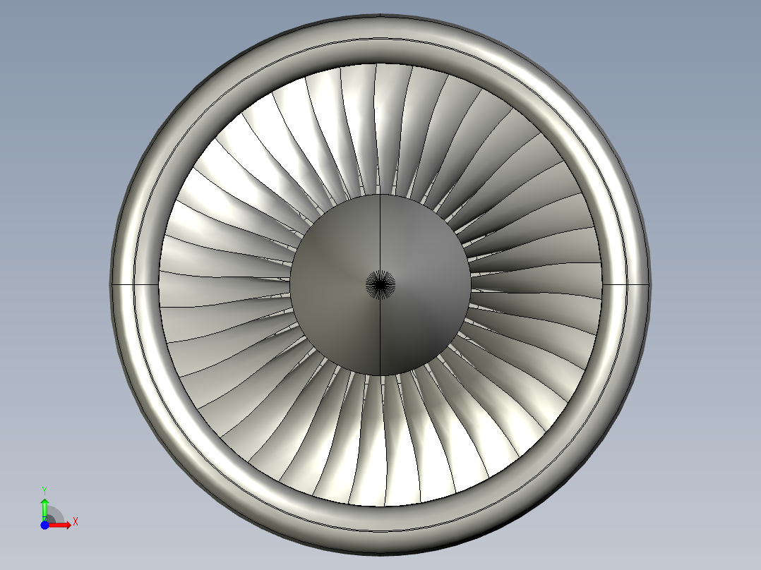 航空发动机前视图