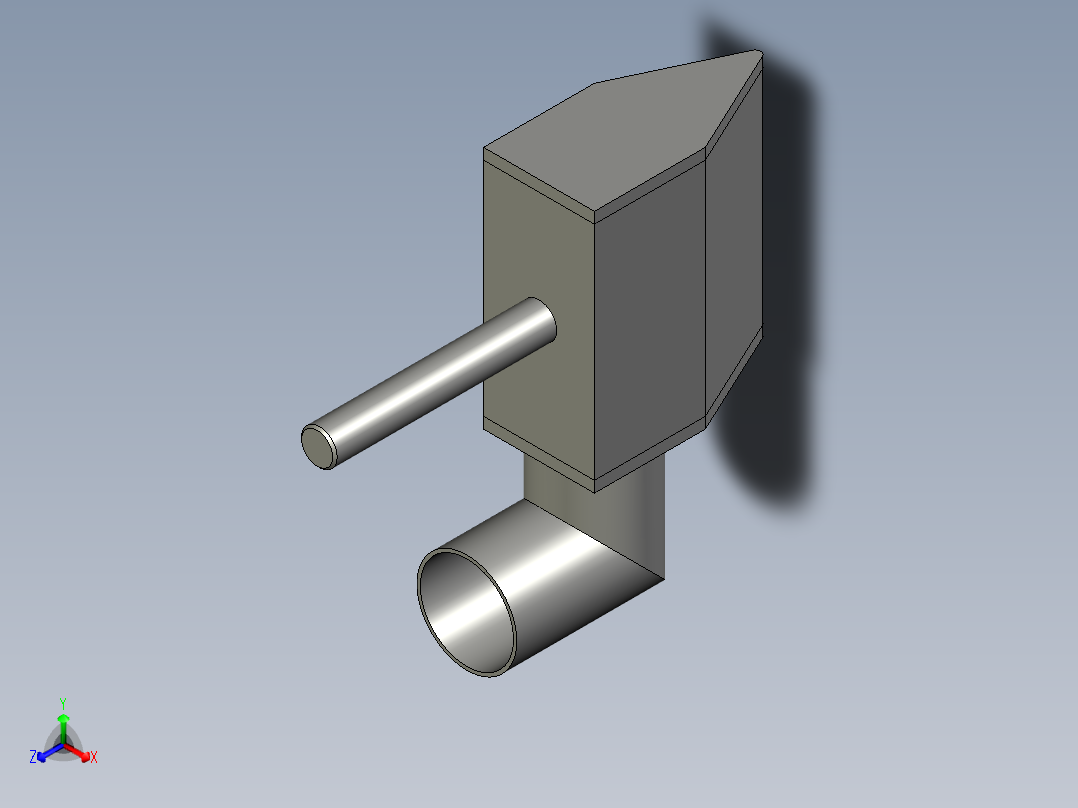 风刀-100mm-可调-定制-TQ-TC-QXZ001正等轴测图