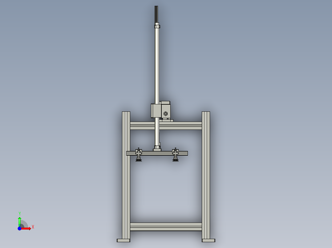 送纸皮支架前视图