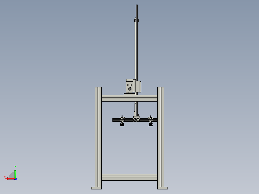 送纸皮支架后视图