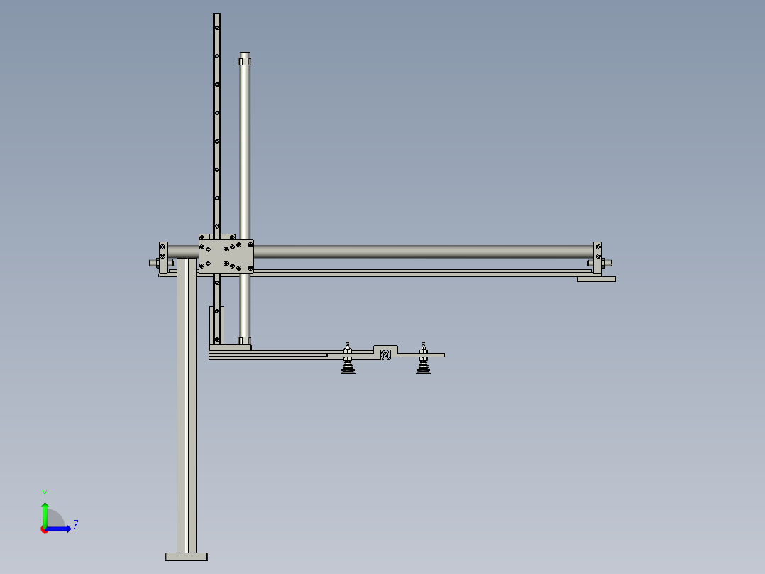送纸皮支架左视图