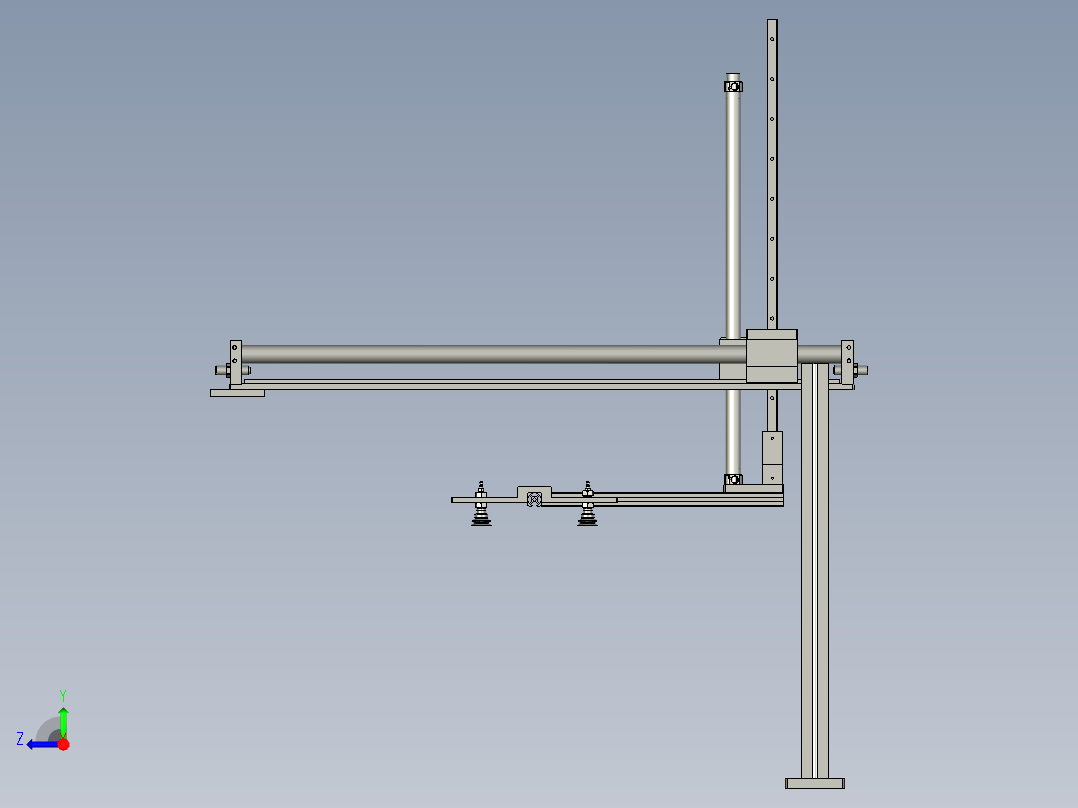 送纸皮支架右视图