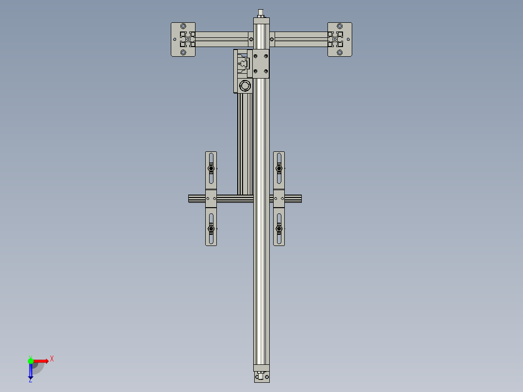 送纸皮支架俯视图