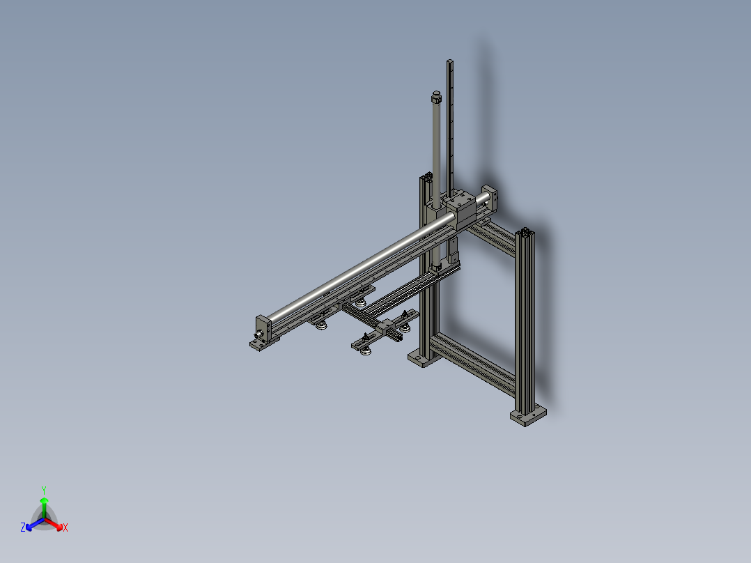 送纸皮支架正等轴测图
