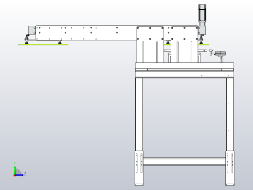 吸盘抓手二次定位移栽机构左视缩略图