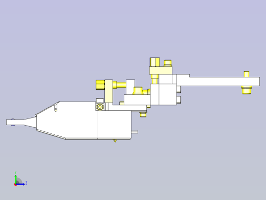一款工件悬吊机构左视缩略图