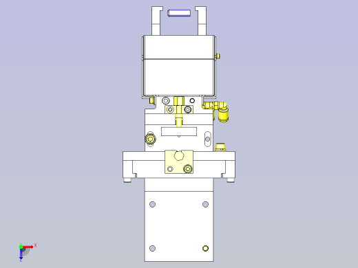 一款工件悬吊机构俯视缩略图