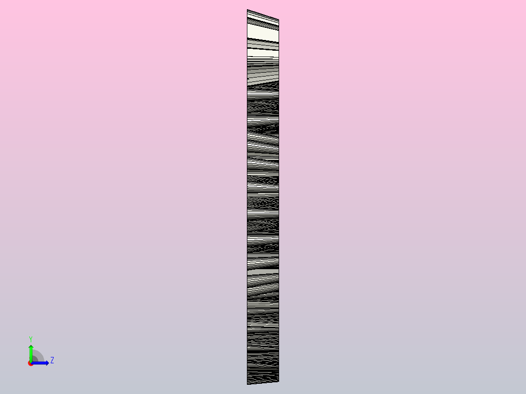 蛇骨（花瓶印刷）左视图