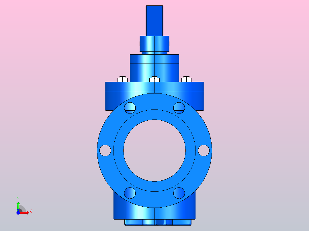 150LB偏心旋塞阀[150LB偏心旋塞阀]65前视图