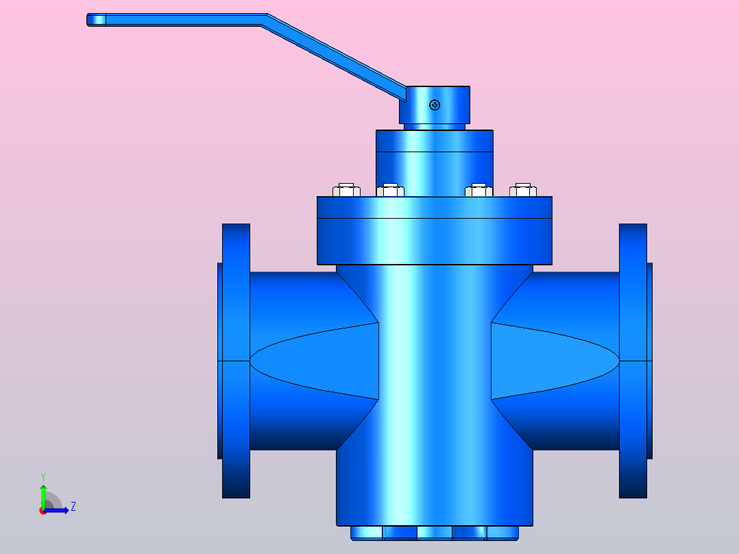 150LB偏心旋塞阀[150LB偏心旋塞阀]65左视图