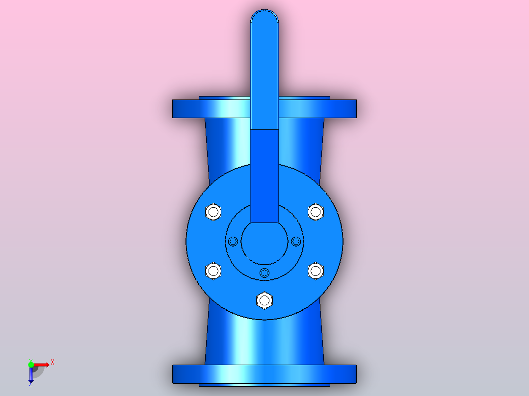 150LB偏心旋塞阀[150LB偏心旋塞阀]65俯视图