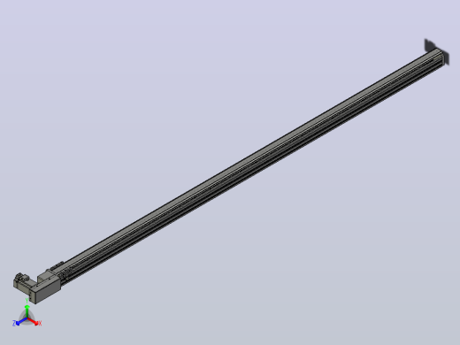 皮带直线轴半封闭可选导轨TPA-HNB-65S-90-L2350-MR-C-P10-N3正等轴测缩略图