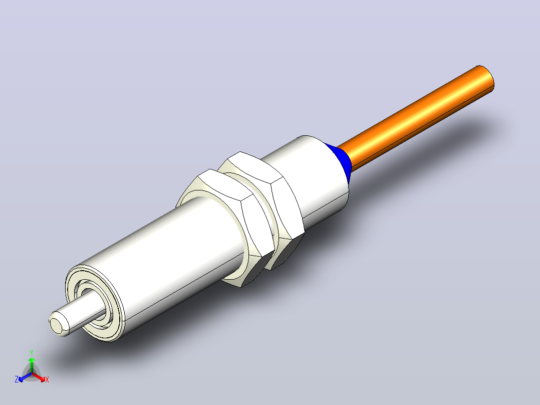 深浦接触式传感器 MT-M008S正等轴测图