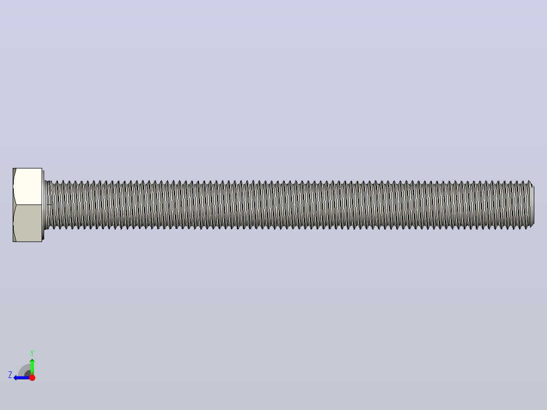 DIN_EN_ISO_4017_M16x160.ipt六角螺栓右视图