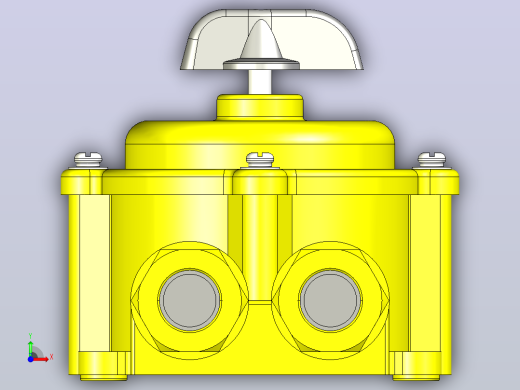 HZ10-10M_4组合开关三维模型202012前视缩略图