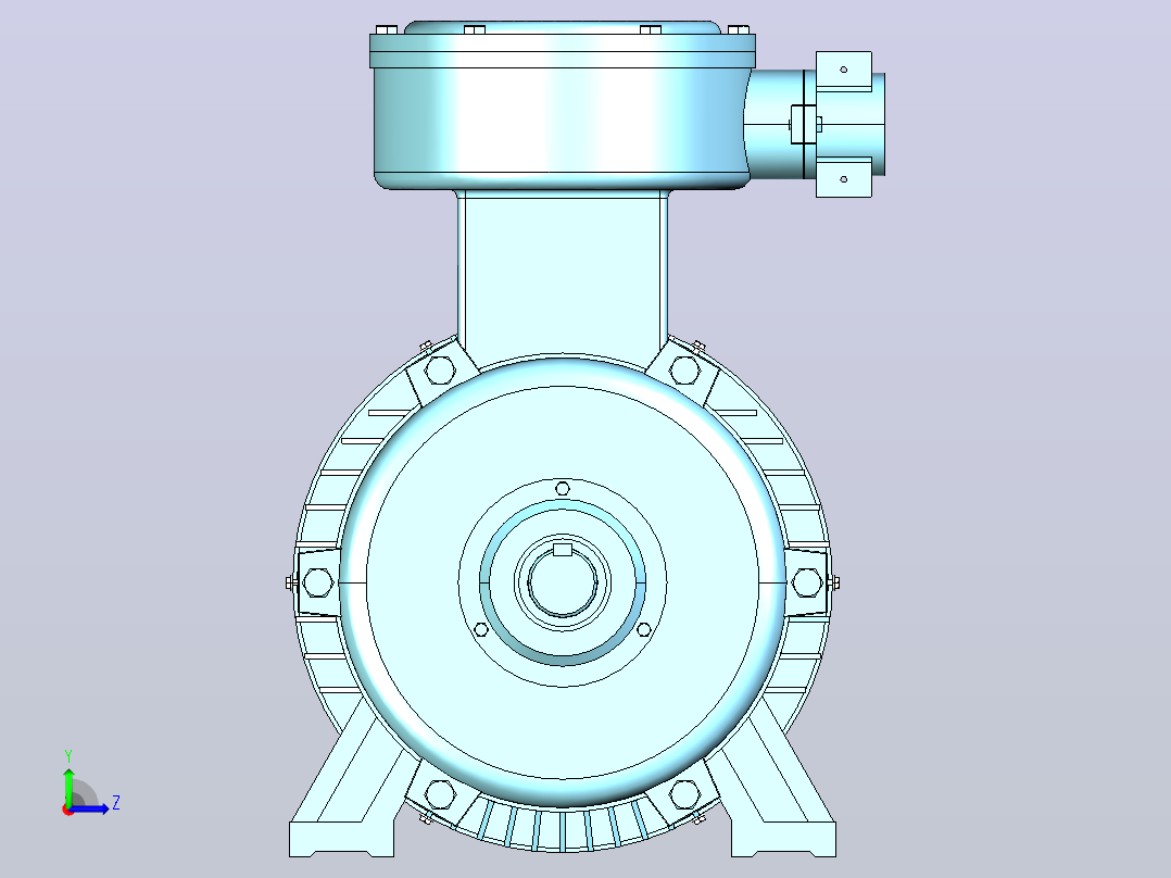 YB3型电机-B3-315-355[YB3-315S-4]左视图