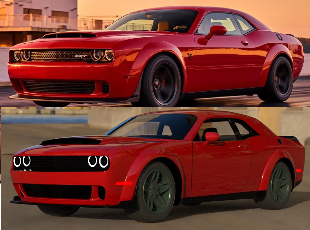 道奇Challenger Demon模型