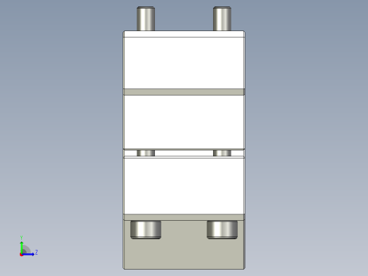 65 mm CNC 主轴电机夹具底座左视缩略图