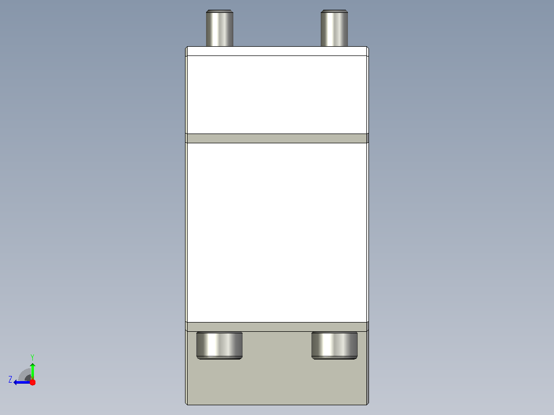 65 mm CNC 主轴电机夹具底座右视图