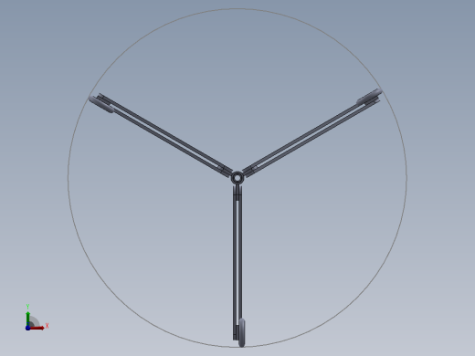 管道扶正器管道对中器3D图纸 Solidworks设计前视缩略图