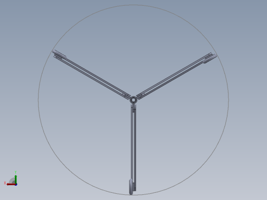 管道扶正器管道对中器3D图纸 Solidworks设计后视缩略图