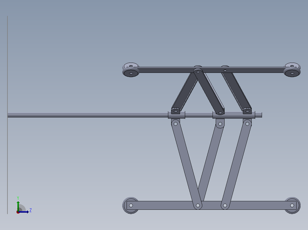 管道扶正器管道对中器3D图纸 Solidworks设计左视图